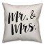 Mr and Mrs Bold Script Pillow