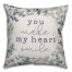 You make my heart smile floral Pillow