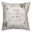 Our love story is my favorite Floral Pillow