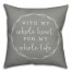 With my whole heart for my whole life grey Pillow