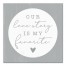 Our love story is my favorite grey 16x16 Canvas Wall Art