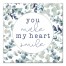 You make my heart smile 16x16 Canvas Wall Art