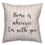 Home Is Wherever I'm With You Spun Poly Pillow