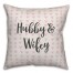 Hubby & Wifey Spun Poly Pillow