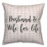 Husband & Wife For Life Spun Poly Pillow