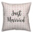 Just Married Spun Poly Pillow
