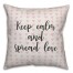 Keep Calm & Spread Love Spun Poly Pillow
