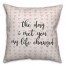 The Day I Met You My Life Changed Spun Poly Pillow