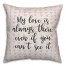 My Love Is Always There Spun Poly Pillow