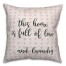 Home Full Of Love And Laundry Spun Poly Pillow