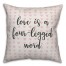 Love Is A Four-Legged Word Spun Poly Pillow