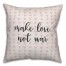 Make Love Not War Spun Poly Pillow