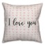 I Love You Spun Poly Pillow