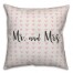 Mr. and Mrs. Spun Poly Pillow