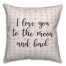 I Love You To The Moon And Back Spun Poly Pillow