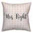 Mrs. Right Spun Poly Pillow
