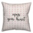 Open Your Heart Spun Poly Pillow