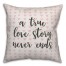 A True Love Story Has No Ending Spun Poly Pillow