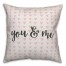 You & Me Spun Poly Pillow