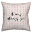 It Was Always You Spun Poly Pillow