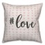 Hashtag Love Spun Poly Pillow Cover