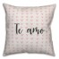 Te Amo Spun Poly Pillow Cover