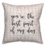 You're The Best Part Of My Day Spun Poly Pillow Cover