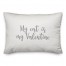My Cat Is My Valentine  Pillow