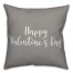 Happy Valentine's Day 16x16 Spun Poly Pillow Cover