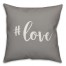 Hashtag Love 16x16 Spun Poly Pillow Cover