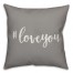 Hashtag Love You 16x16 Spun Poly Pillow Cover