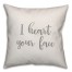 I Heart Your Face 16x16 Spun Poly Pillow Cover