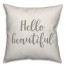 Hello Beautiful 16x16 Spun Poly Pillow Cover