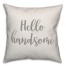 Hello Handsome 16x16 Spun Poly Pillow Cover
