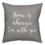 Home Is Wherever I'm With You 16x16 Spun Poly Pillow Cover