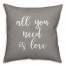 All You Need Is Love 16x16 Spun Poly Pillow Cover