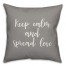 Keep Calm & Spread Love 16x16 Spun Poly Pillow Cover