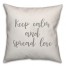 Keep Calm & Spread Love 16x16 Spun Poly Pillow Cover