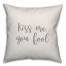 Kiss Me You Fool 16x16 Spun Poly Pillow Cover