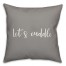 Let's Cuddle 16x16 Spun Poly Pillow Cover