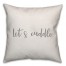 Let's Cuddle 16x16 Spun Poly Pillow Cover