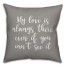 My Love Is Always There 16x16 Spun Poly Pillow Cover