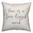 Love Is A Four-Legged Word 16x16 Spun Poly Pillow Cover
