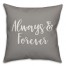 Always & Forever 16x16 Spun Poly Pillow Cover