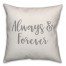 Always & Forever 16x16 Spun Poly Pillow Cover