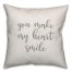 You Make My Heart Smile 16x16 Spun Poly Pillow Cover
