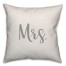 Mrs. 16x16 Spun Poly Pillow Cover