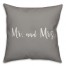 Mr. and Mrs. 16x16 Spun Poly Pillow Cover