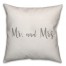 Mr. and Mrs. 16x16 Spun Poly Pillow Cover