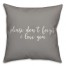 Please Don't Forget I Love You 16x16 Spun Poly Pillow Cover